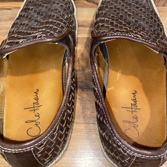 Cole Haan Shoes Mens 8.5 Brown, Nik Air Woven, Casual Boat Pool Beach (*Read*) - Picture 5 of 11